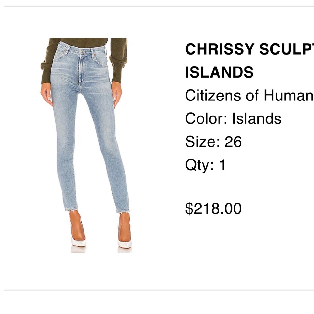 Citizens Of Humanity Light Blue Skinny Jeans